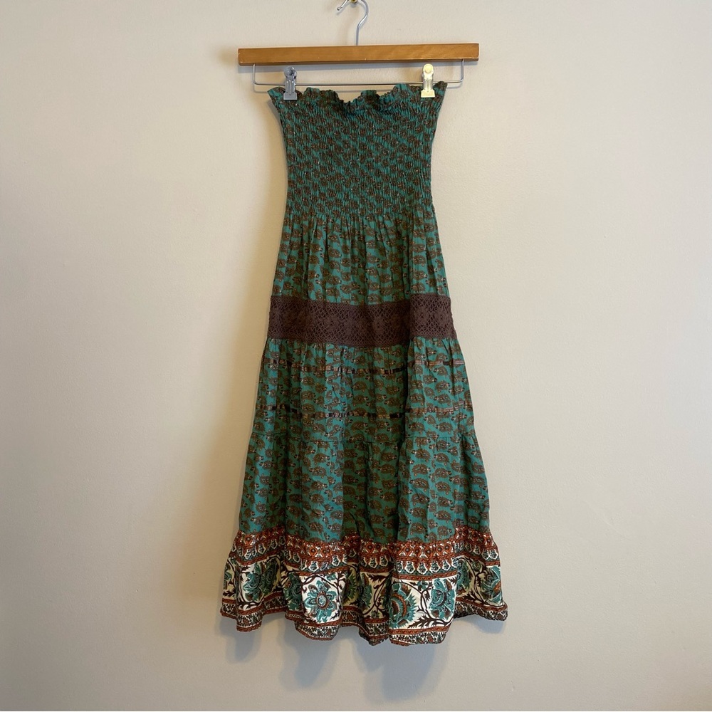 She’s Cool Boho Strapless Dress